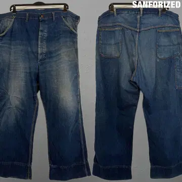 SANFORIZED 40년대 50년대 vintage 데님 페인터 팬츠