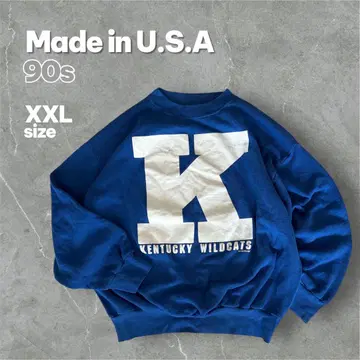 90년대 USA 제작 칼리지 로고 맨투맨 XXL 시그널 스포츠 블루
