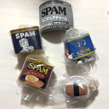 SPAM 미니어처 참 4점 묶음 판매 스팸 스패미 스팸 오니기리