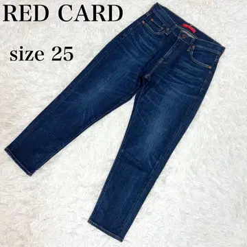 RED CARD 레드카드 앵클 테이퍼드 데님 스트레치 사이즈 25