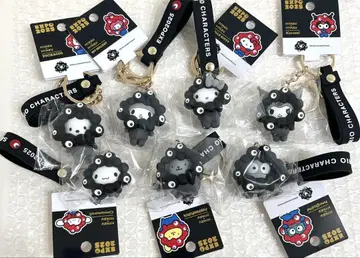 [ 컴플리트 세트 ] 만박 한정 산리오 검은 먁먁 코스프레 키링