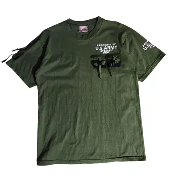 Steel Thunder 밀리터리 포켓 장식 T셔츠 기믹8903