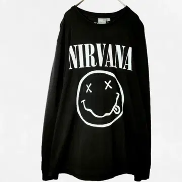asos NIRVANA 닐바나 밴드 반팔 티 로고 프린트 티셔츠