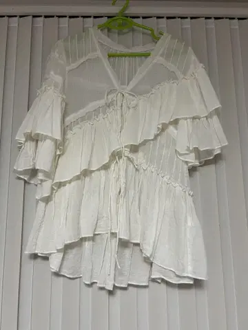 MEDI INDIA COTTON 블라우스 화이트