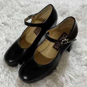 칼리즈 메리 제인 펌프스 스트랩 슈즈 블랙 22cm