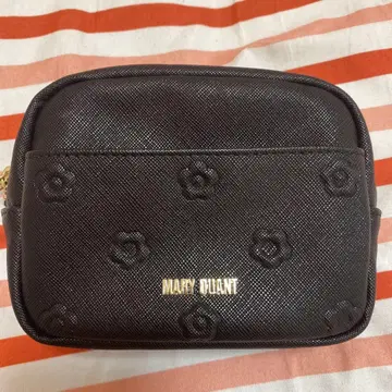 MARY QUANT 검은색 소형 파우치