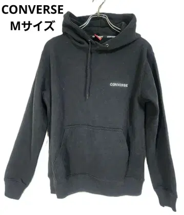 컨버스 후드티 블랙 원포인트 로고 봄옷 M 새상품급 캐주얼
