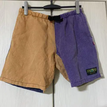 GLOBAL GEAR 숏팬츠 오렌지 보라색