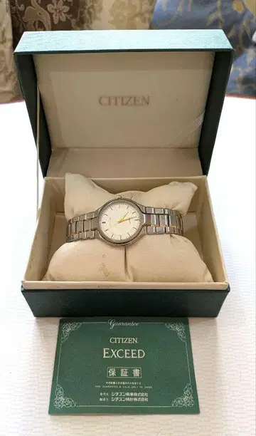 [새상품급] CITIZEN EXCEED 손목시계 실버/골드