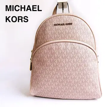 새상품급 MICHAEL KORS 핑크 백팩 모노그램 MK