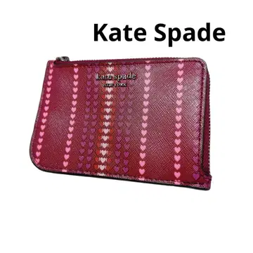 Kate Spade 새상품급 코인 케이스 교통카드 지갑 하트 키링 포함
