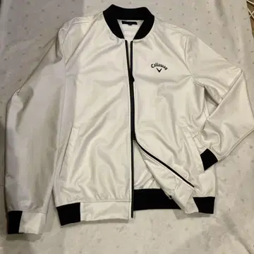 Callaway 화이트 집업 재킷 더블 지퍼 L