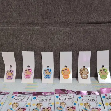 햇볕에 탄 키티 다이소 세리아 캔두 러버 스트랩 컴플리트 6종
