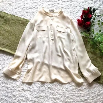 띠어리 럭스 theory luxe 실크 100% 블라우스 풀오버