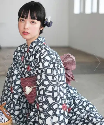 utatane 브랜드 유카타 와카야마 염색