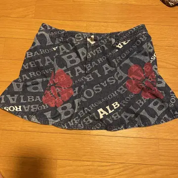 ALBA ROSA 데님 미니 스커트 헤이세이 레트로
