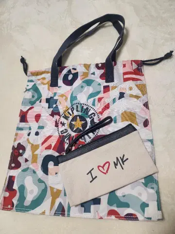 Kipling (뮤직 프린트) 토트백 & MK 파우치