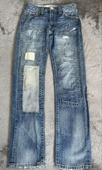 505 Slim Straight 패치워크 데님 LEVI'S
