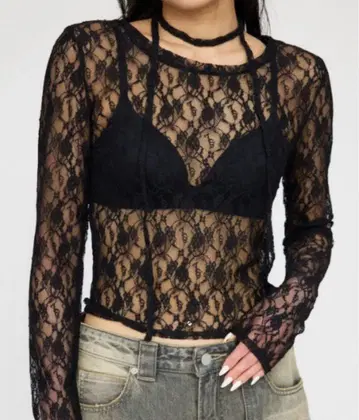 LAGUA GEM FLOR LACE 상의