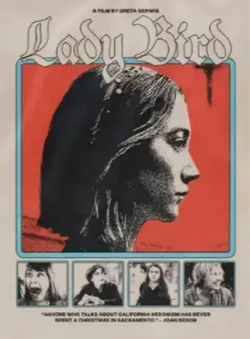레이디 버드 Lady Bird 영화 티셔츠 그레타 시얼샤 A24