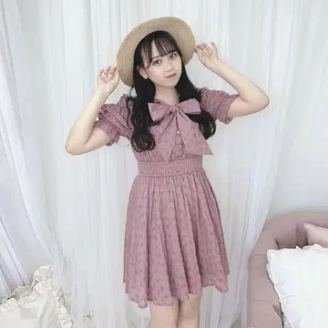 evelyn 코튼 플레어 원피스