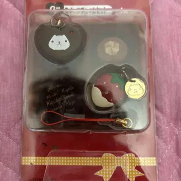 캐릭터 스트랩 세트 하트 딸기