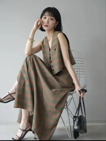 ANDREA&Co. 체크 무늬 셋업