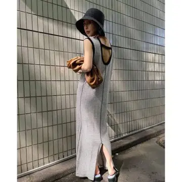 MEDI AMERI x MILLER RELAX DRESS 보더 M 사이즈