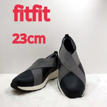 미사용에 가까운 핏핏 크로스 밴드 슈즈 23cm 외반모지 대응