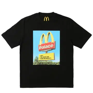 Palace McDonald's 티셔츠 블랙