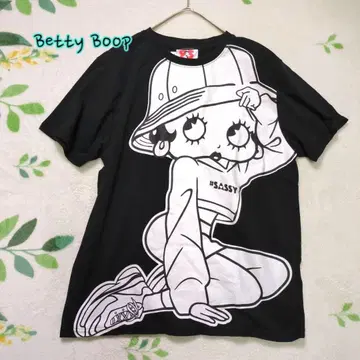 Betty Boop 베티 챤 T셔츠 블랙 반팔