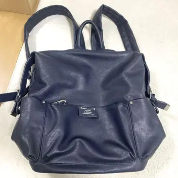 SALON de RUBAN 네이비 가죽 백팩