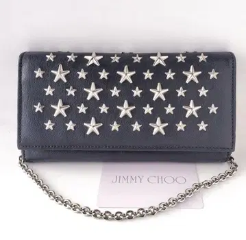 JIMMY CHOO 체인 월렛 장지갑 스타 스터드 지미추