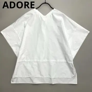 24년 모델 새상품급 ADORE 박시 블라우스 돌먼 슬리브 화이트 어도어