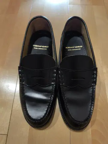 KENFORD 블랙 가죽 로퍼