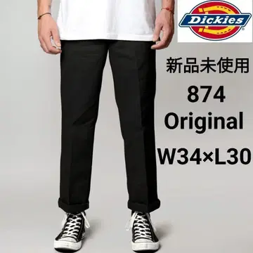 미사용 새상품 디키즈 874 워크 팬츠 W34 x L30 블랙 BK