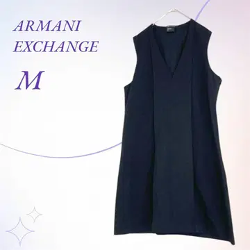 ARMANI EXCHANGE / 슬리브리스 턱 원피스 블랙 M