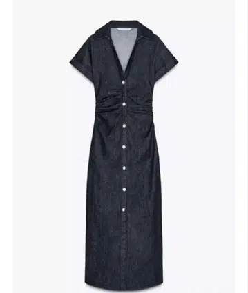 ZARA 미디 데님 원피스 L 사이즈