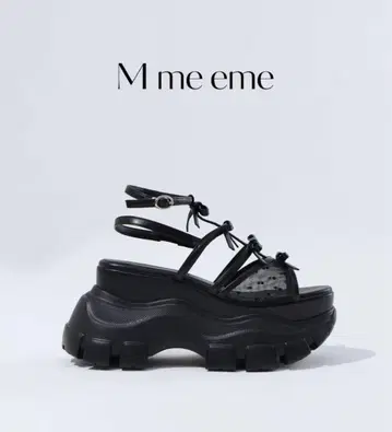M.me.eme Sheer dot ribbon sport sandal