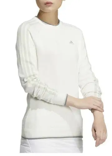 ADIDAS 여성용 스웨터 화이트