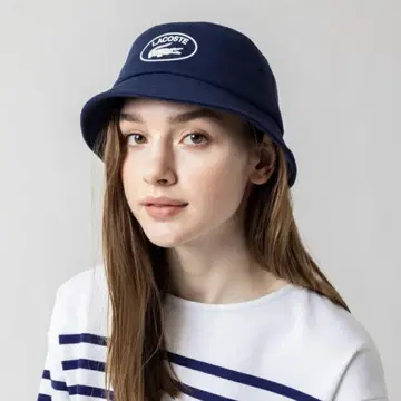 LACOSTE 라코스테 다운 브림 맨투맨 햇 모자 네이비