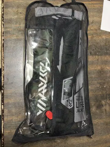 [미사용품] Daiwa 자동 팽창식 구명조끼 DF-2007 카모플라쥬