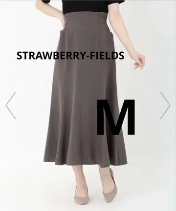 STRAWBERRY-FIELDS 사이드 저스트 머메이드 스커트