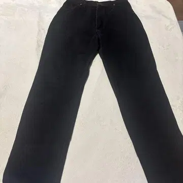 Wrangler 블랙 데님 스트레이트 팬츠