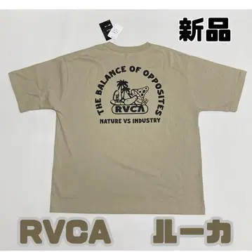 [새상품 택 포함] RVCA 루카 T셔츠 베이지 빅 S 사이즈 버섯