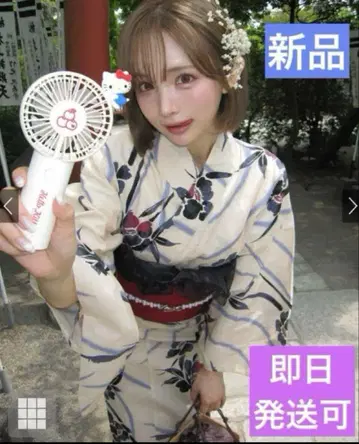새상품 꽃무늬 유카타 오비 세트