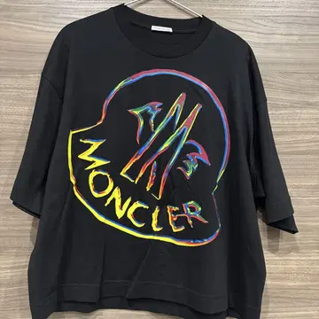 MONCLER 컬러풀 로고 오버사이즈 티셔츠