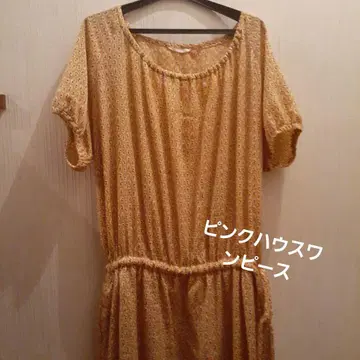 핑크하우스 꽃무늬 티셔츠 원피스