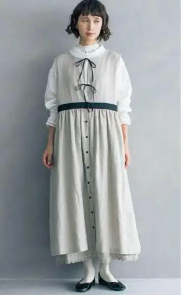 사만사모스 kazumi 콜라보 멀티 린넨 점프스커트