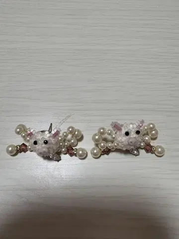 알베로베로 비즈 & 펄 동물 모티브 귀걸이
